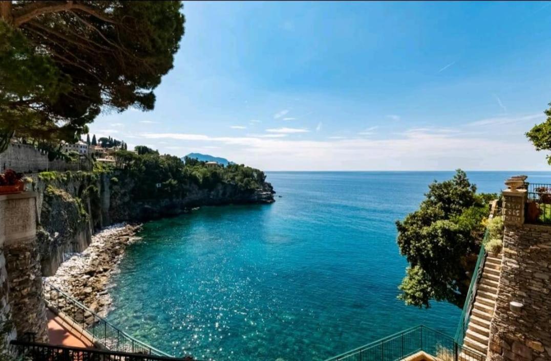Pieve Ligure A Picco Sul Mare Con Piscina Villa Regina ภายนอก รูปภาพ